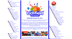 Desktop Screenshot of lichfieldinflatables.co.uk