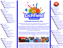 Tablet Screenshot of lichfieldinflatables.co.uk